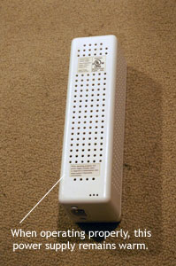 Mattress pad power supply