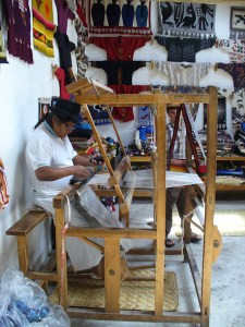 José at his loom in Peguche