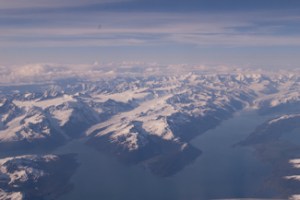View from plane enroute to Anchorage