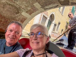 Jim and Kenna on a gondola